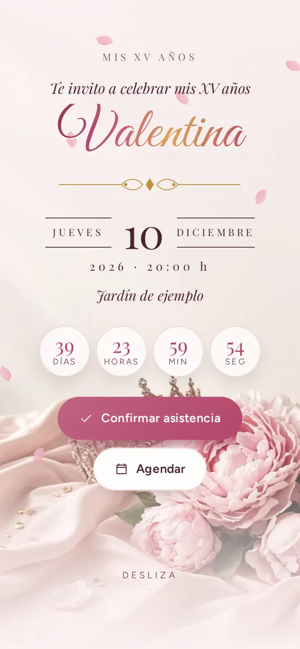 Invitación de XV años